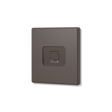 Розетка CAT6e одинарная компьютерная МОККО VIDEX NOTA (VF-NT-SK1PC6-BR)