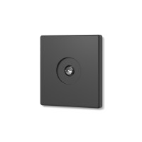 Розетка TV одинарная телевизионная угольно-черная VIDEX NOTA (VF-NT-SK1TV-BL)