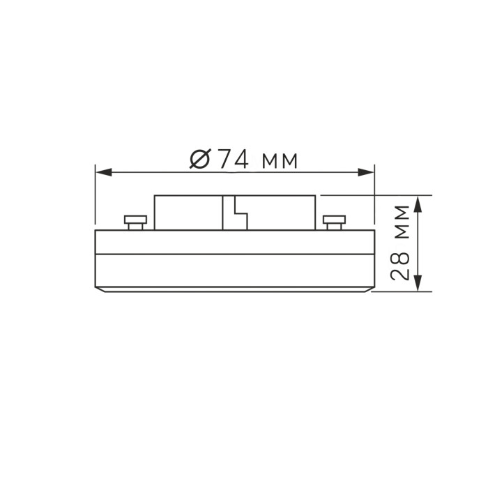 LED лампа VIDEX GX53 10W 4100K 220V