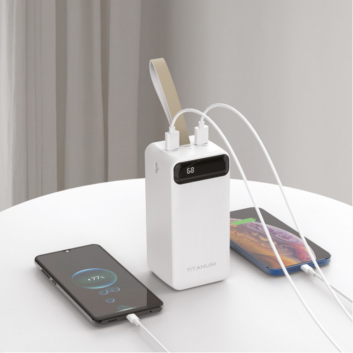 Повербанк 50000mAh TITANUM 741S 22.5W White