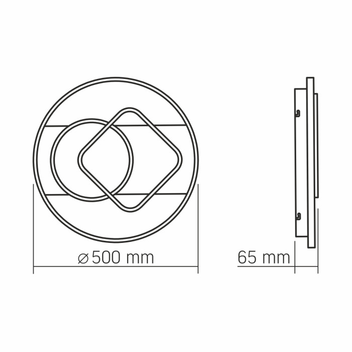 LED світильник функціональний VIDEX DECORA 50W VL-CLD-999-TT