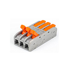 Клемник швидкого монтажу 3+3п 4.0мм сірий PA (TF-KNG-423) TITANUM