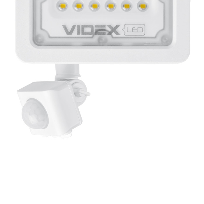 LED прожектор VIDEX F2e 20W 5000K с датчиком движения и освещенности