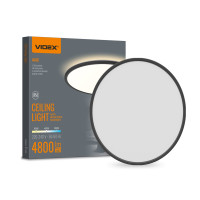 LED світильник з декоративною підсвіткою VIDEX DL5R 44W 3000K-4000K-5000K Black