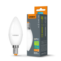 Лампа LED VIDEX високоефективна C37h 4.9W E14 4100K 220V/28407