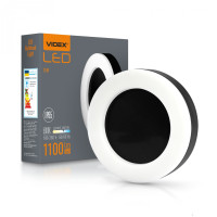 LED світильник ART IP65 круглий VIDEX 15W 5000K Black