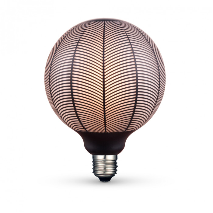 LED лампа VIDEX Filament VL-DG125BN 6W E27 1800K Black Magician pine needles