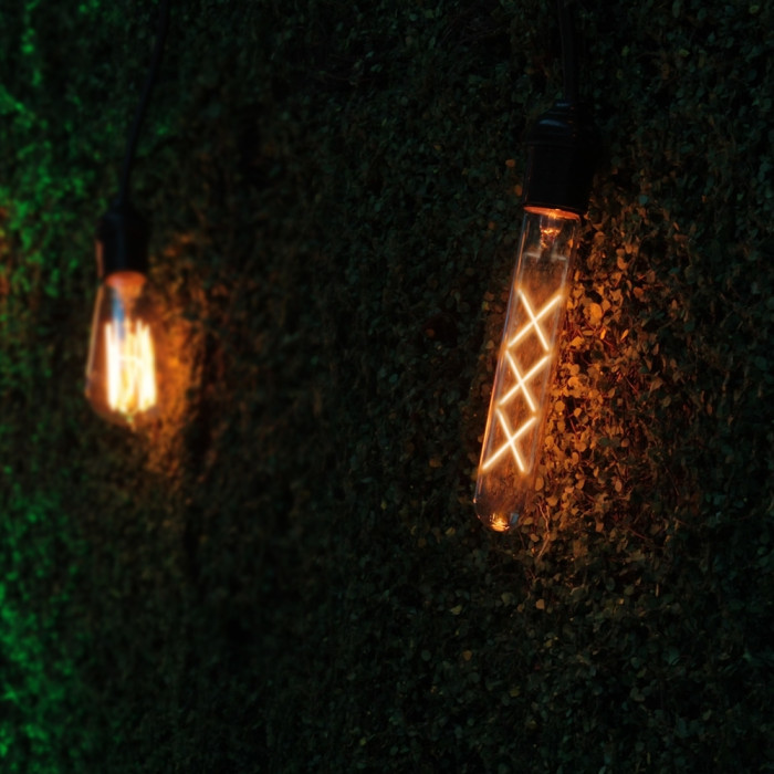 LED лампа TITANUM Filament T30 6W E27 2200К бронза