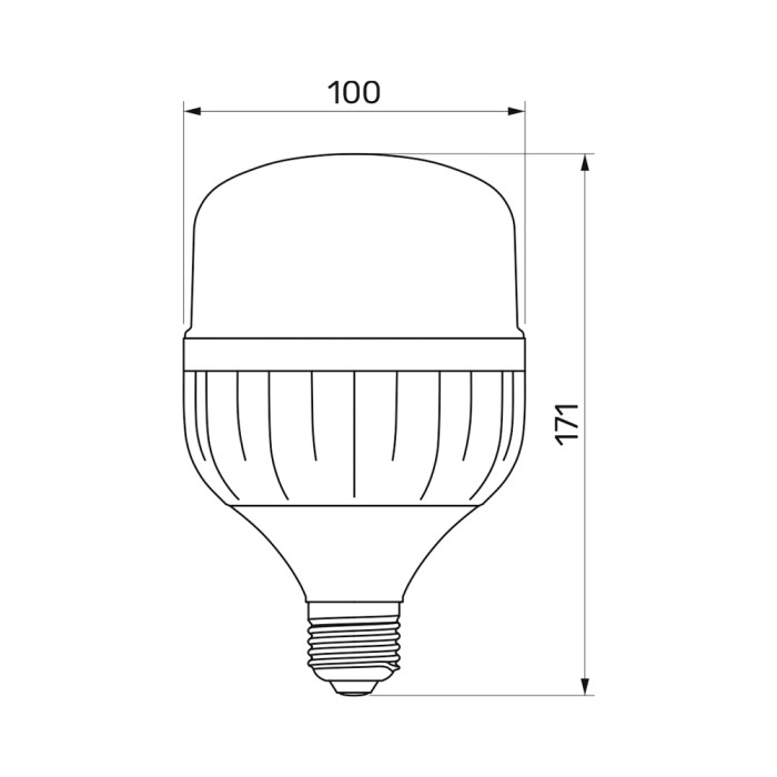 LED лампа TITANUM A100 30W E27 6500К