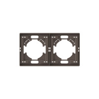 Рамка мокко на 2 места горизонтальная VIDEX NOTA (VF-NT-FR2H-BR)