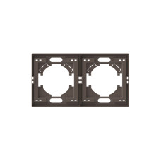 Рамка мокко на 2 места горизонтальная VIDEX NOTA (VF-NT-FR2H-BR)