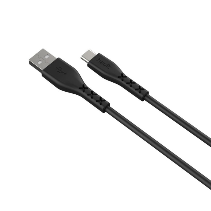 Кабель TYPE-C HAVIT  HV-H68, black, 2.0А 1.8m/24673
