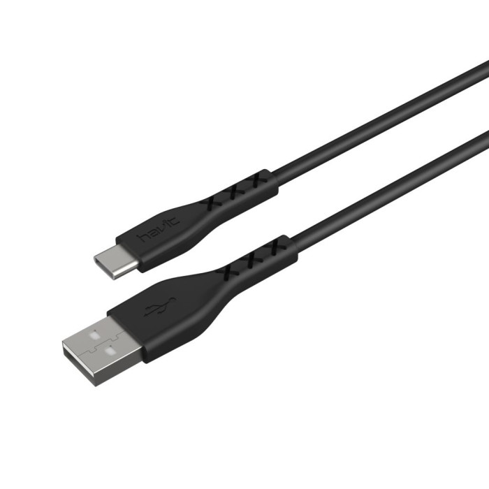 Кабель TYPE-C HAVIT  HV-H68, black, 2.0А 1.8m/24673