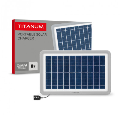 Портативное зарядное устройство солнечная панель TITANUM TSO-M508U 8W