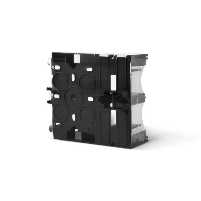 Модуль коробки накладного монтажа черный графит BINERA VF-BNMB2-BG