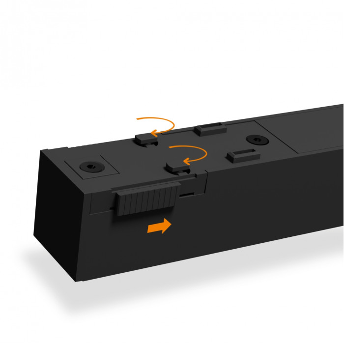 Світильник магнітний трековий VIDEX LD430B 10.5W 30cm 4000K 48V Black