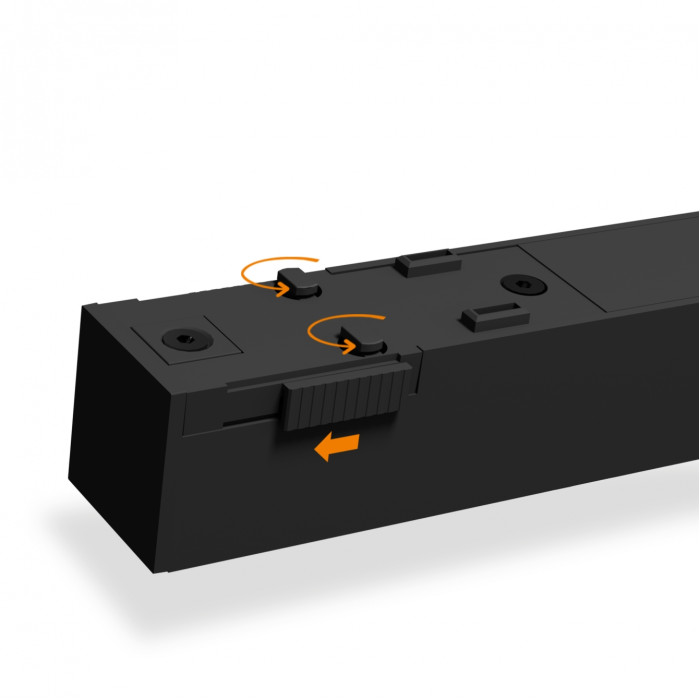 Світильник магнітний трековий VIDEX LD430B 10.5W 30cm 4000K 48V Black