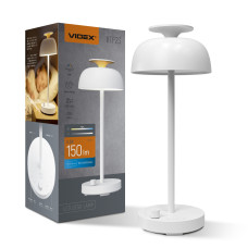 LED настольная лампа с аккумулятором VIDEX VL-TF23W 8.5W 4000K+RGB White