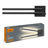 LED светильник настенный VIDEX WL042 10W 3000-4000-6000K Black