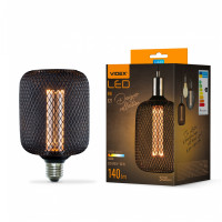 LED лампа VIDEX Filament VL-DBMC100162 4W E27 1800K Black Chainmail style