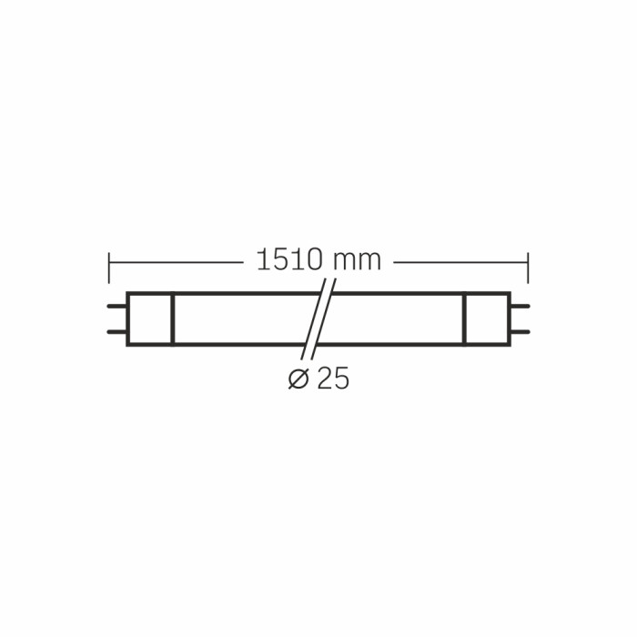 Лампа світлодіодна LED VIDEX T8b 24W 1.5M 6000K 185-265V(VLE-T8-24156) 27574