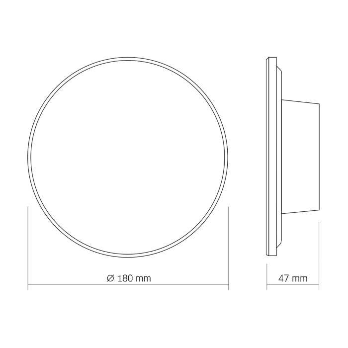 LED світильник настінний IP65 VIDEX WL03 12W 3000K-4000K-6500K White