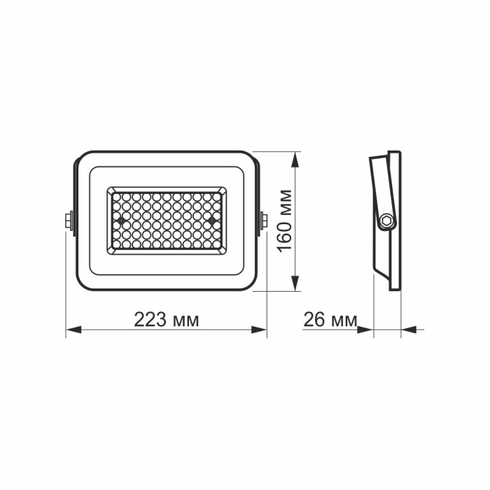 LED прожектор VIDEX F2e 50W 5000K