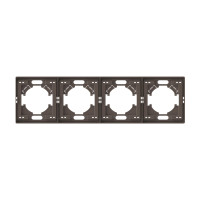 Рамка мокко на 4 места горизонтальная VIDEX NOTA (VF-NT-FR4H-BR)