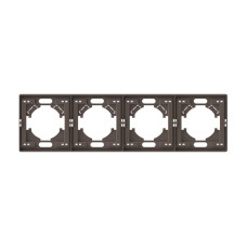 Рамка мокко на 4 места горизонтальная VIDEX NOTA (VF-NT-FR4H-BR)