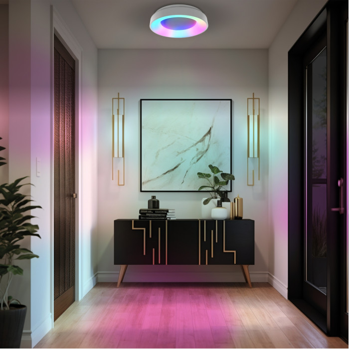 Cвітильник LED VIDEX EDGE-RC-72W-WHITE (VLE-ERC-RGB-72W)/28125