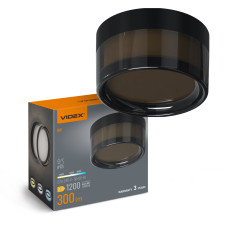 LED светильник IP65 круглый VIDEX BHD01 9W 2400-3200-4300K ​​Black