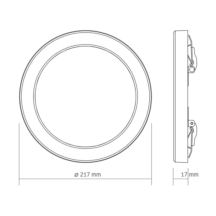 LED світильник круглий VIDEX DL6R 18W 3000K-4000K-6500K White
