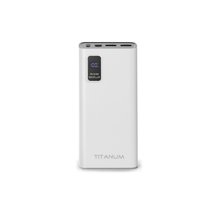 Повербанк TITANUM 727S 20000mAh 22.5W White