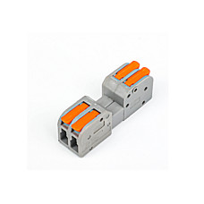 Клемник швидкого монтажу роз'ємний 2+2п 4.0мм сірий PA (TF-KNG-422-2) TITANUM