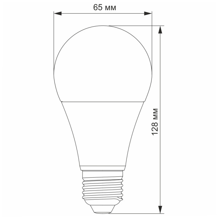 LED лампа TITANUM A65 15W E27 4100К