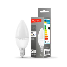 LED лампа TITANUM C37 6W E14 4100К