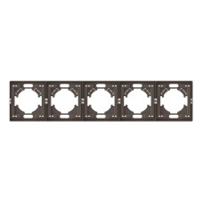 Рамка мокко на 5 мест горизонтальная VIDEX NOTA (VF-NT-FR5H-BR)