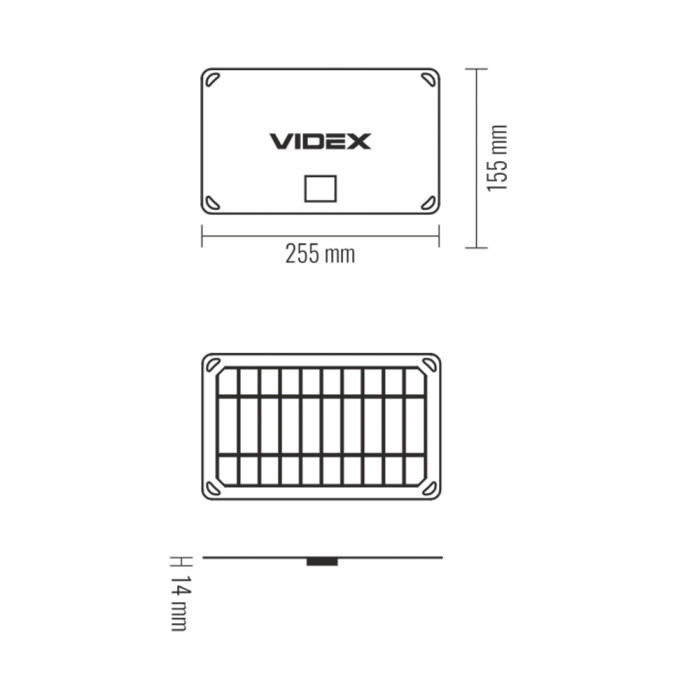 Портативний зарядний пристрій сонячна панель VIDEX VSO-F505U 5W