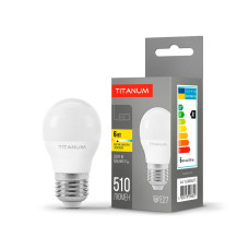 LED лампа TITANUM G45 6W E27 3000К