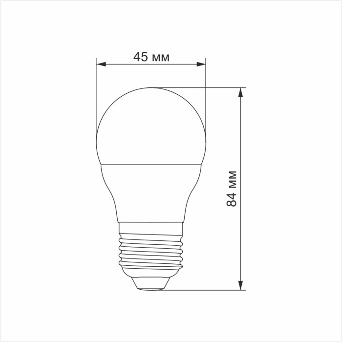 LED лампа TITANUM G45 6W E27 3000К
