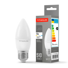 LED лампа TITANUM C37 6W E27 4100К