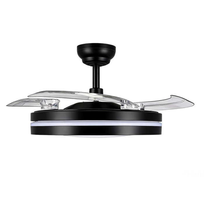 LED Світильник з вентилятором VIDEX CLF06 60W 3000K-4200K-6000K Black