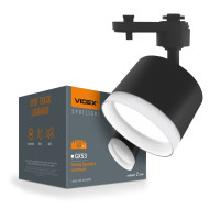 Светильник VIDEX под лампу GX53 трековый Черный VL-SPF17C-BP