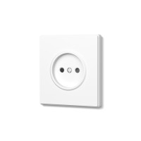 Розетка одинарная без заземления белая матовая VIDEX NOTA (VF-NT-SK1-WH)