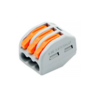 Клемник швидкого монтажу 3п сірий PA (TF-KNG-213) TITANUM