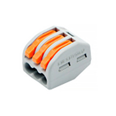 Клемник швидкого монтажу 3п сірий PA (TF-KNG-213) TITANUM