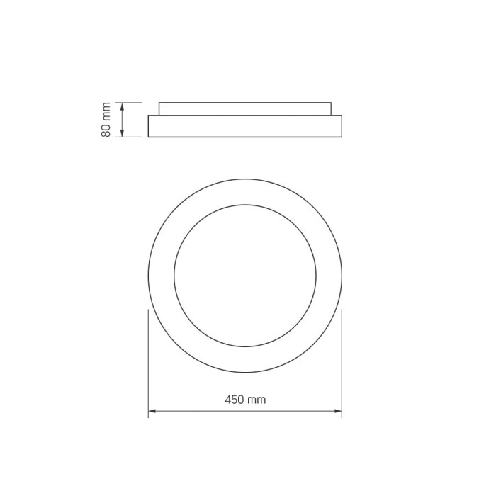 Cвітильник LED VIDEX EDGE-RC-72W-WHITE (VLE-ERC-RGB-72W)/28125