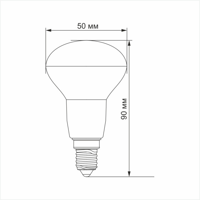 LED лампа TITANUM R50 6W E14 4100К 220V