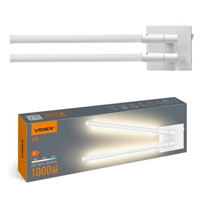 LED светильник настенный VIDEX WL042 10W 3000-4000-6000K White