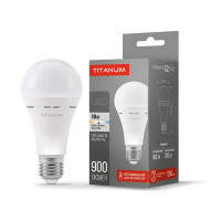 LED лампа акумуляторна TITANUM A68 10W E27 4000К 220V